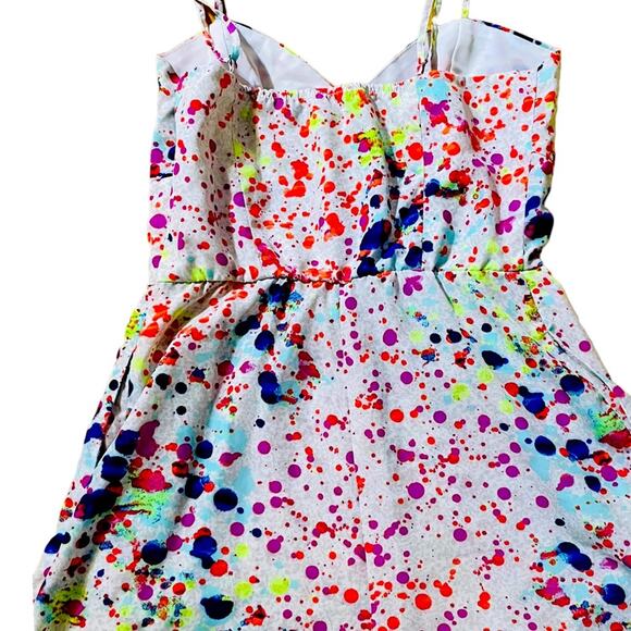 Multi-Colored Paint Splashed Romper - Picture 3 of 5